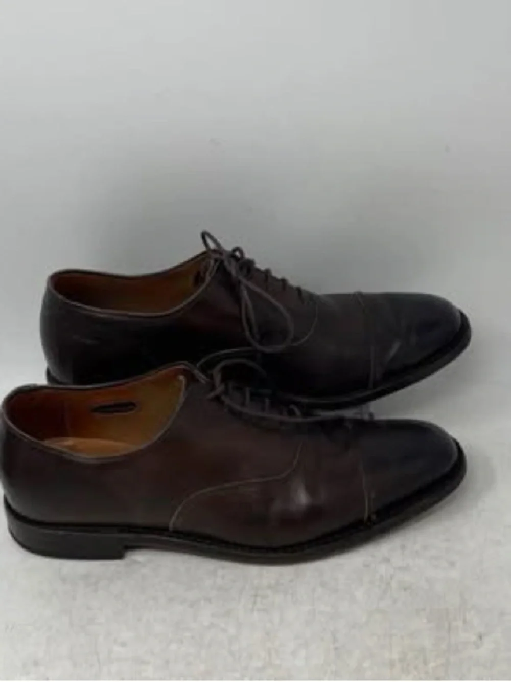 Allen Edmonds Size 8.5 Dark Brown Leather Dress Shoes